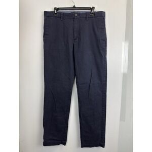Banana Republic Emerson‎ Chino Pants Straight Fit Mens 34X33 Navy Dress Slacks